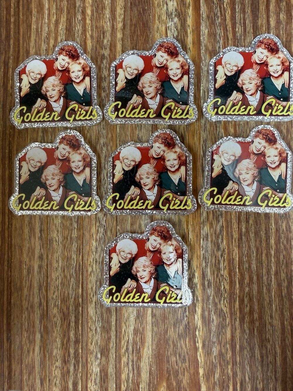7 Pc Golden Girls Acrylic Flatbacks